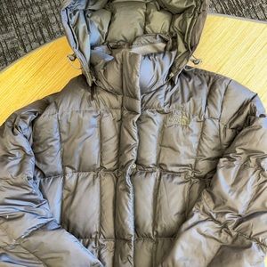 Northface Metropolis Grey Parka - Size Large